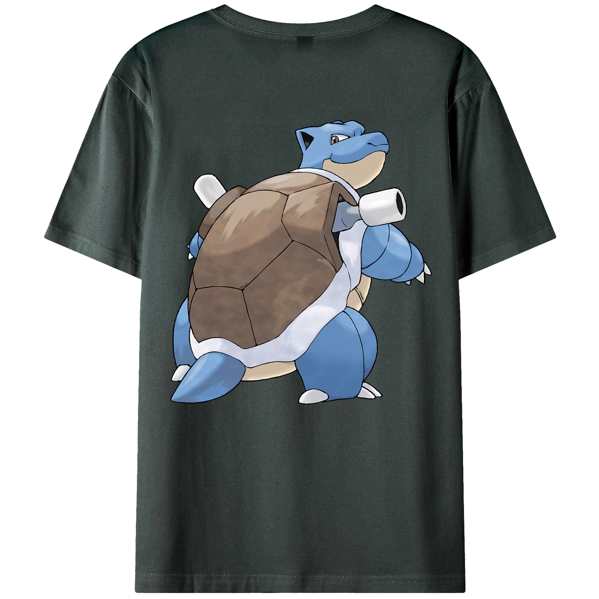 （画像用） ポケットモンスター Pokémon 綿100％ メンズ半袖Tシャツ（バックプリント） 通気性